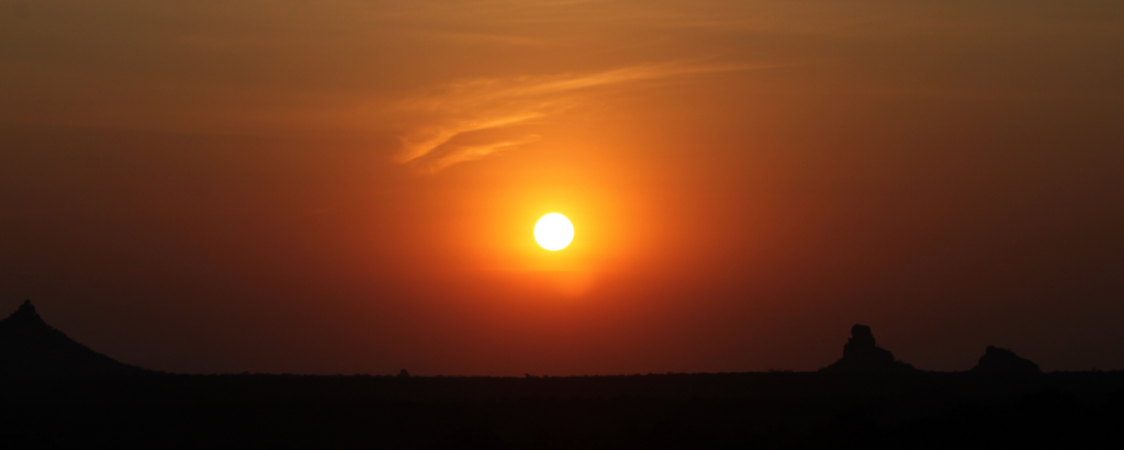 Sunset over the Kruger National Park