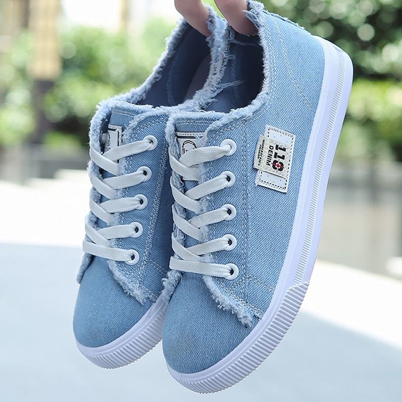 tenis denim feminino