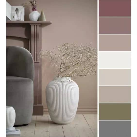 clean violet brown beige white grey vase storeroom