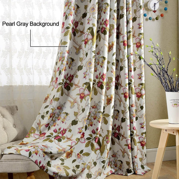 floral curtains