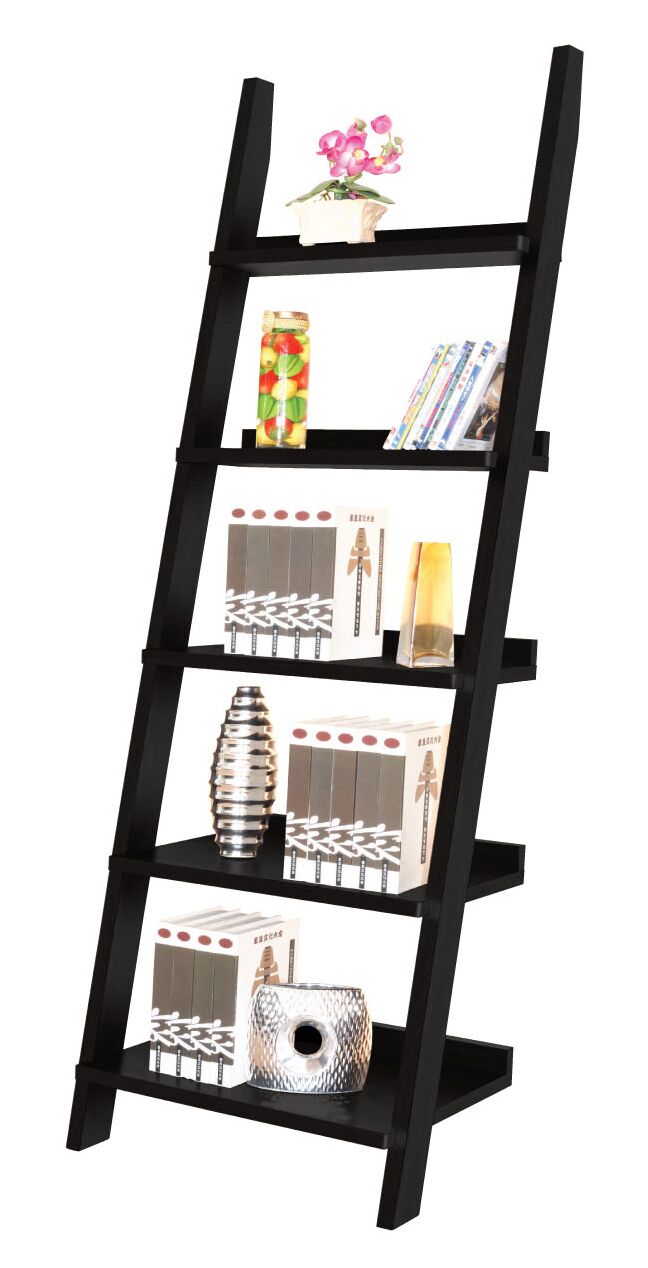 Ladder Bookcase Espresso Basics Carpet Furniture