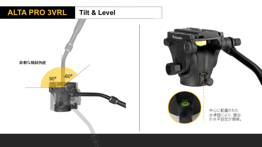 VEO PV-20雲台 - 最適な撮影角度と使いやすさを実現