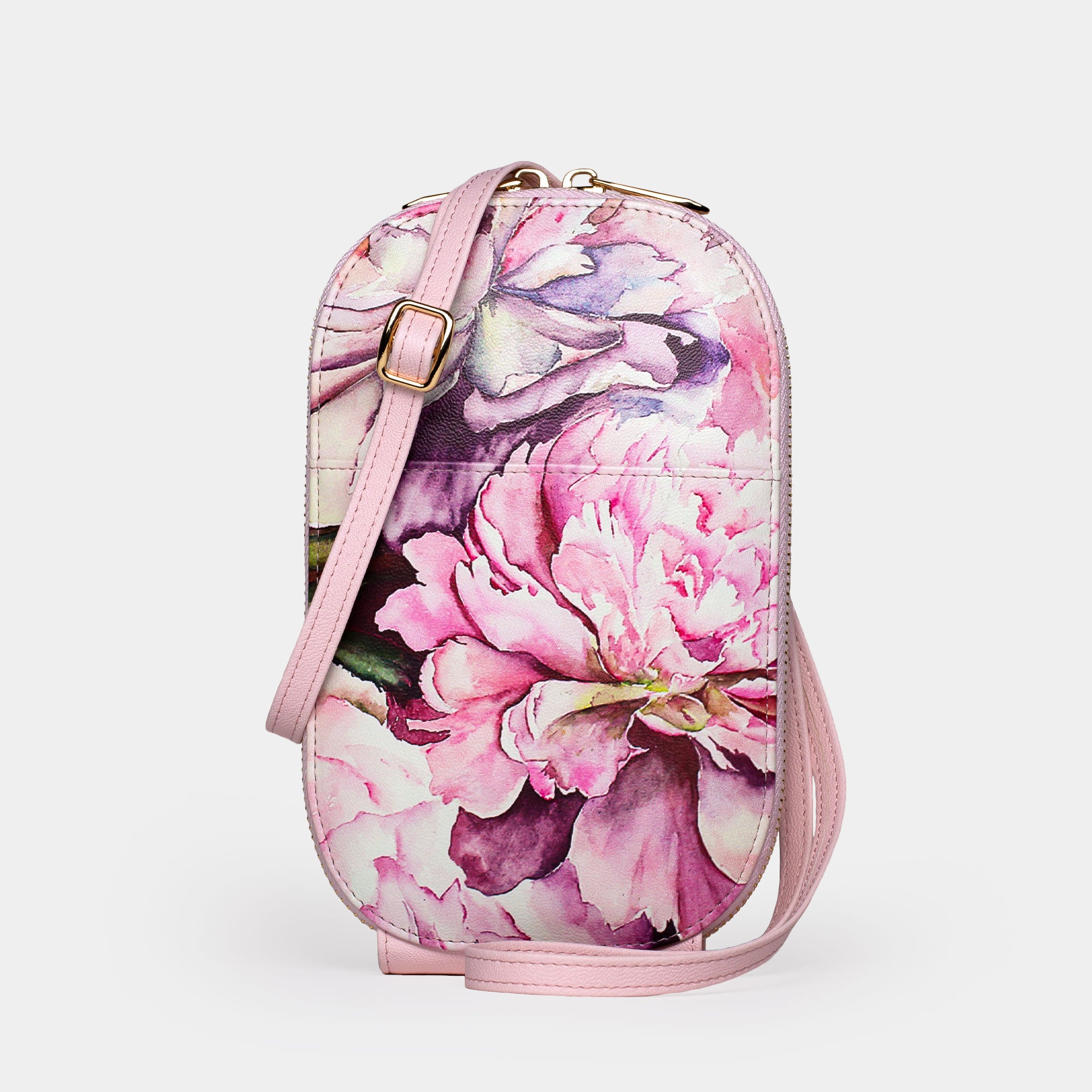 Pink Peonies Crossbody Bag – Monarque