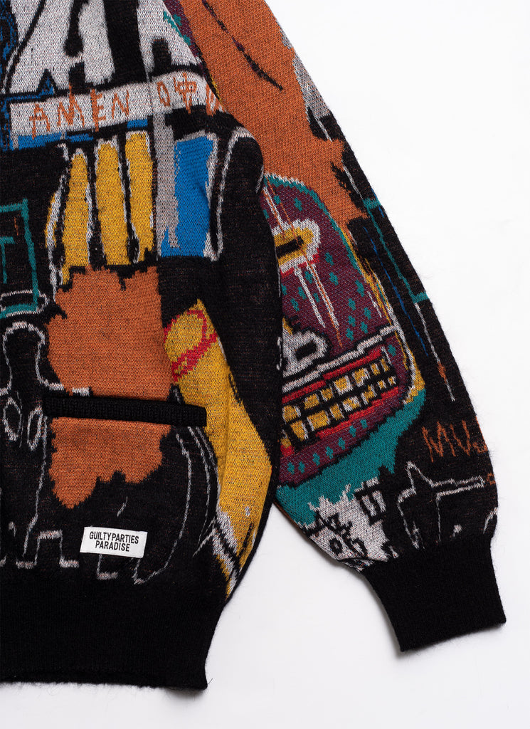 50％OFF】 WACKO MARIA BASQUIAT MOHAIR CARDIGAN カーディガン