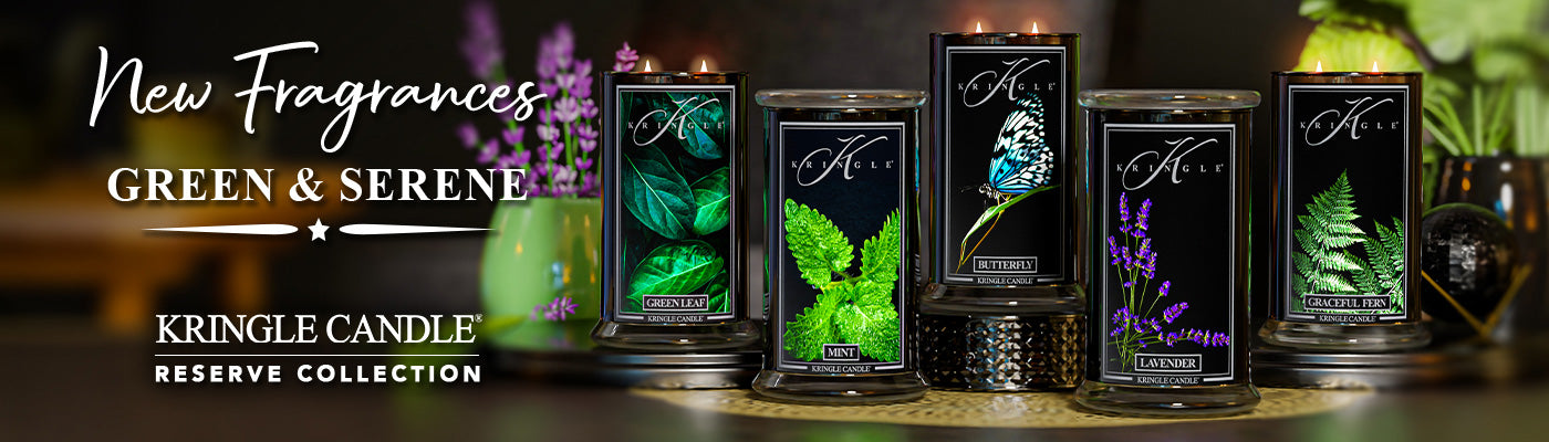 New fragrances to Kringle Candle's Reserve line Green & Serene