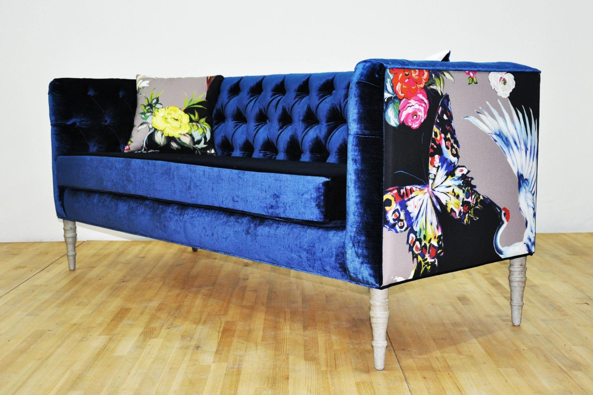 Sofa Loveseat - Blue Bird (3 Locuri)