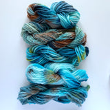 Hand-dyed Yarn Skein Turquoise