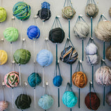 Wool Roving Wall at The Oxford Weaving Studio