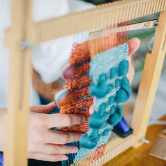 The Oxford Frame Loom featuring double cloth layers