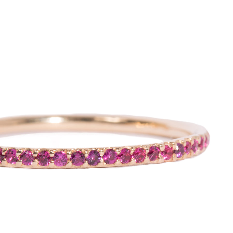 Micro Pave Colored Stone Infinity Band Ring – Wendy Nichol