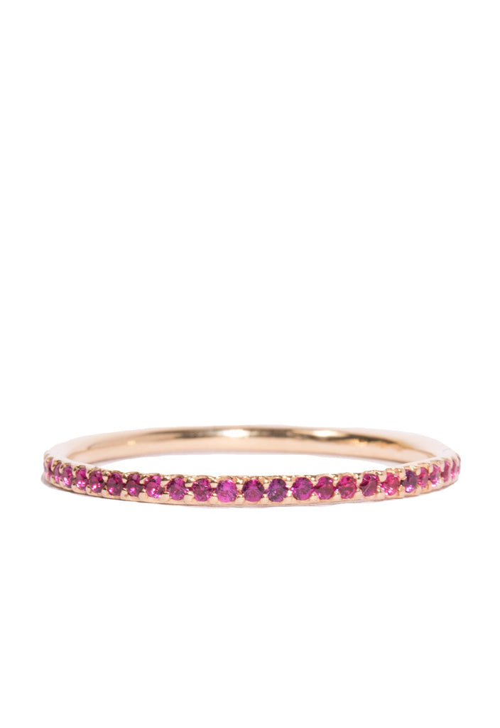 Micro Pave Colored Stone Infinity Band Ring – Wendy Nichol