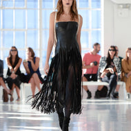 venus black fringe dress