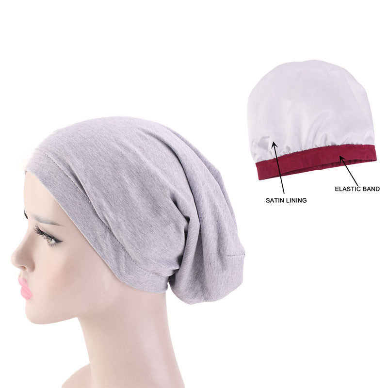 satin lined beanie for locs