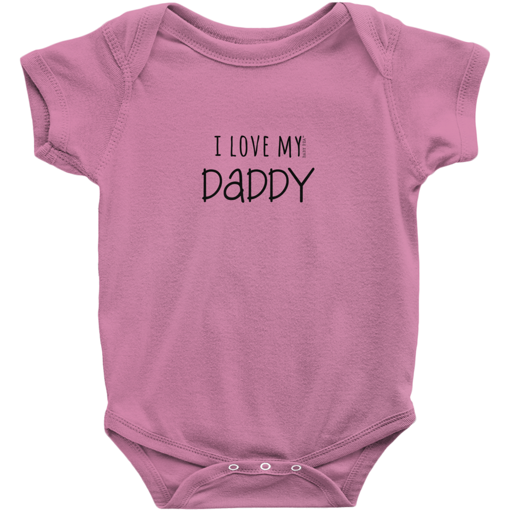 I Love My Daddy Onesie Short Sleeve Rib 16 Colors Unisex Baby Pea Clothing - i love daddy onesie clothes roblox