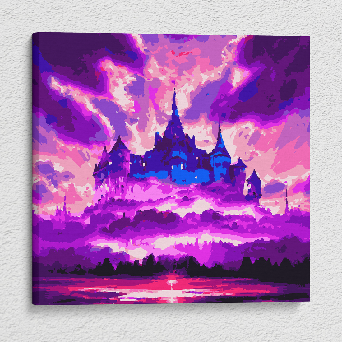 Disney Stained Glass Paint By Numbers - PBN Canvas