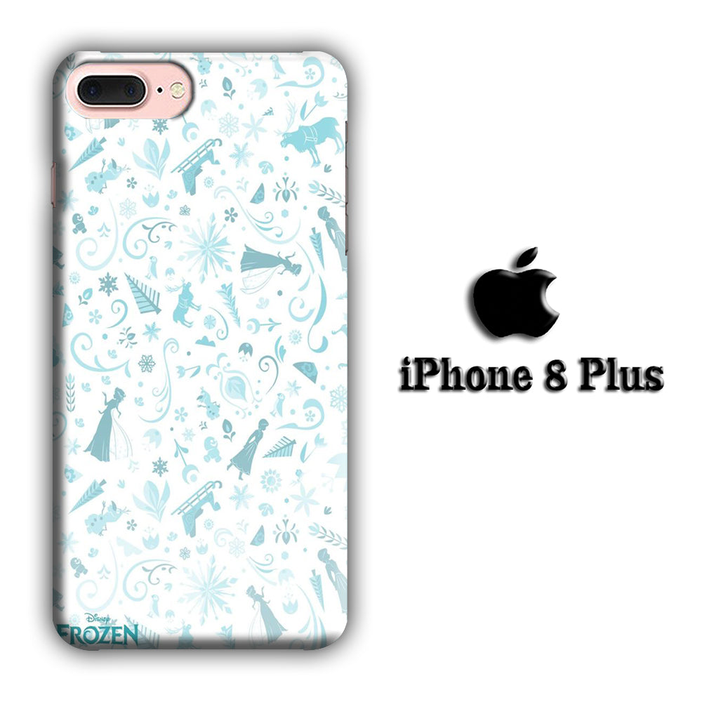 Frozen White Wallpaper Iphone 8 Plus 3d Case Casecarney