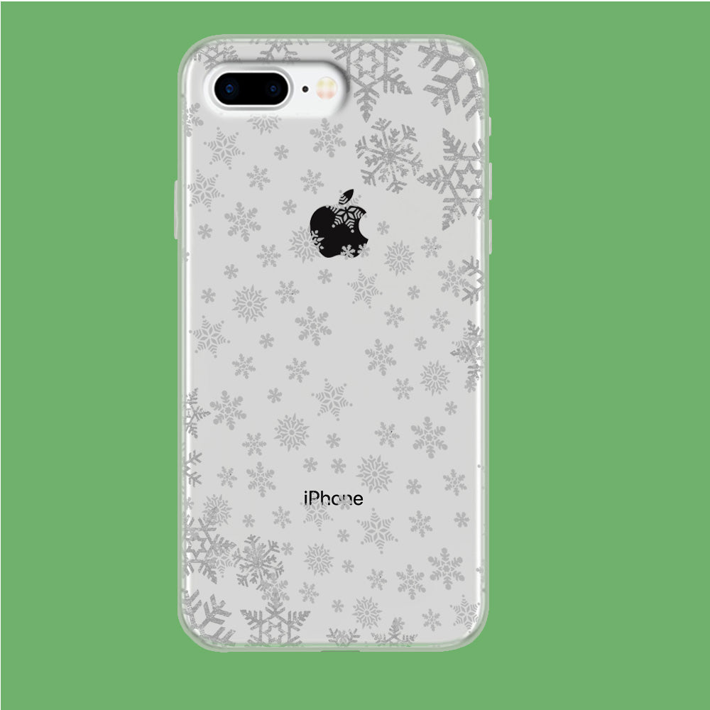 Snowflake Grey Wallpaper Iphone 7 Plus Clear Case Casecarney