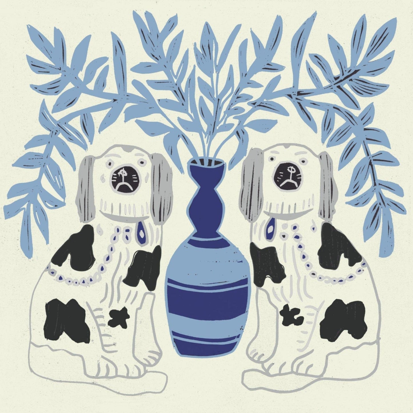 
                  
                    VELVET SAMPLE Pair of Dogs Recycled Velvet - Delft Blue
                  
                
