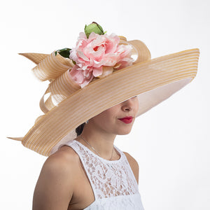 ladies wide brim dress hats