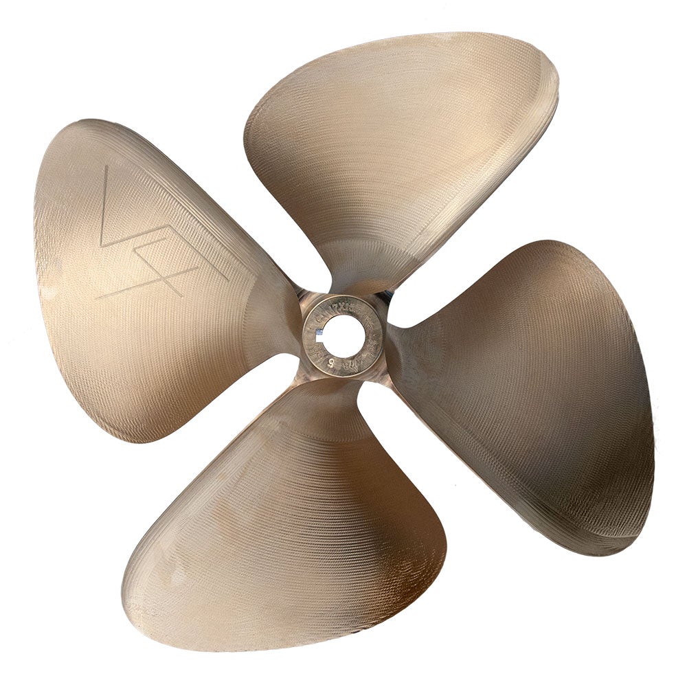 #1772 - OJ WakePro V4 4 Blade 17" x 15" LH 1 1/4"Propeller