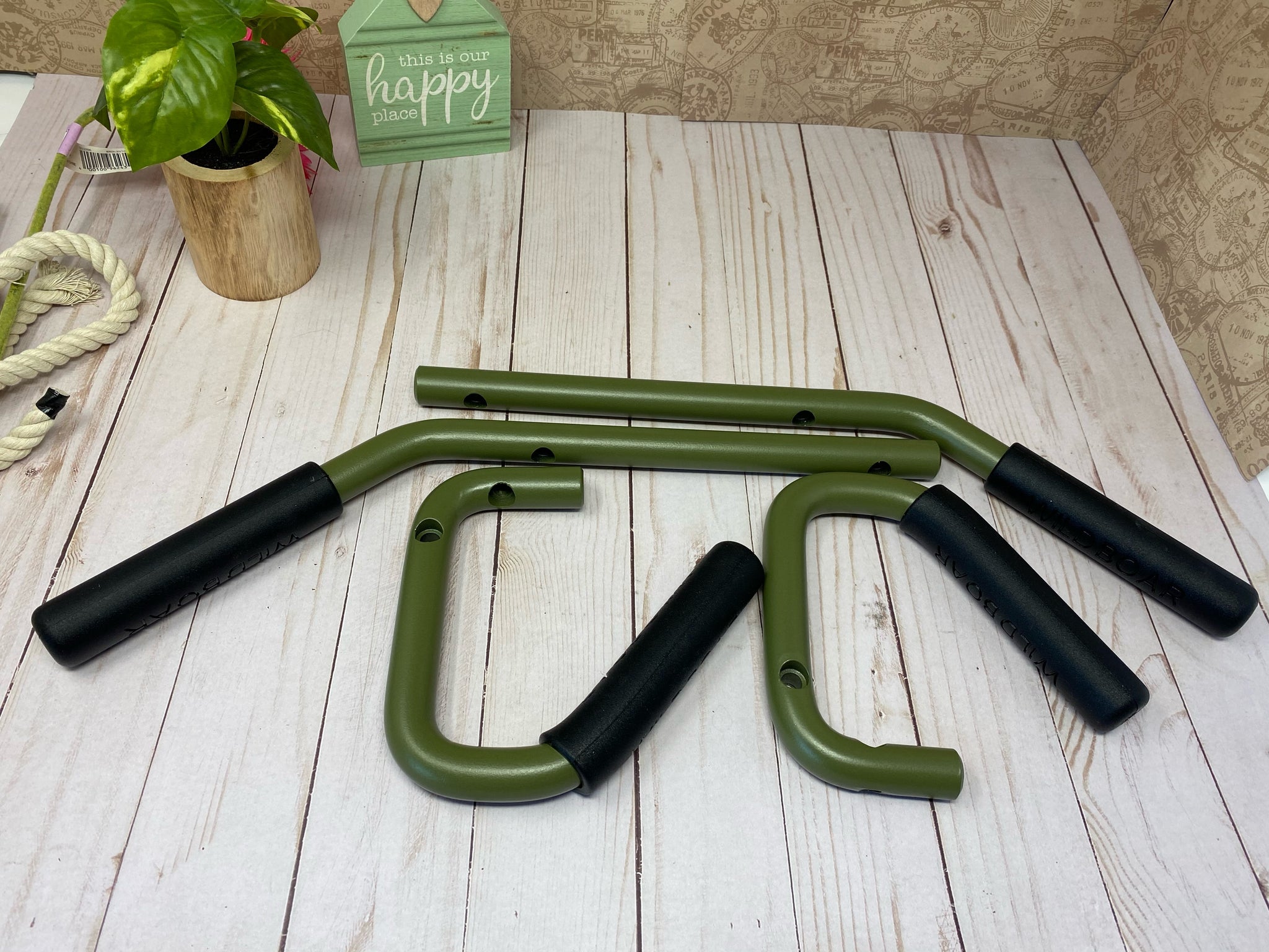 Jeep Wrangler accessories Army green Jeep Wrangler grab bars 2007-17 J