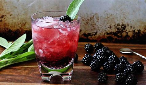 Amari Blackberry Citrus fizz with Muddled Sage