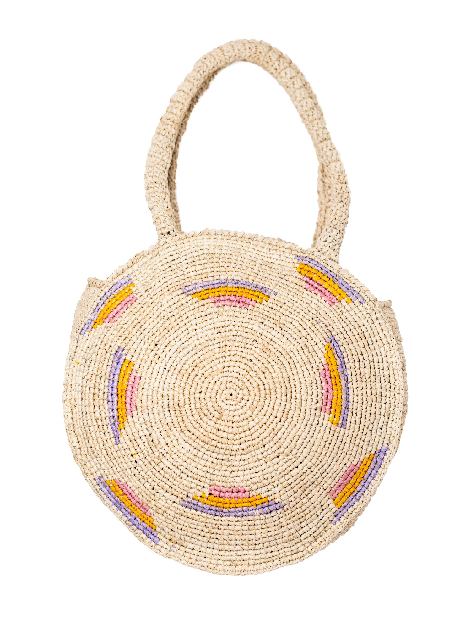 raffia round bag