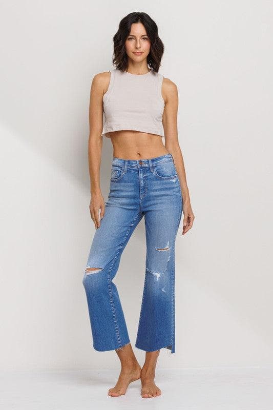 How to style cropped flare jeans