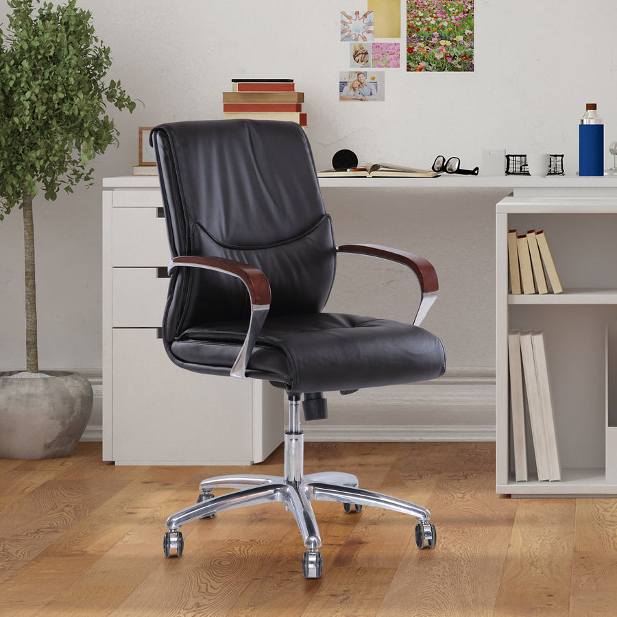 Nilkamal Boss Middle Back Chair (Black) - Nilkamal Furniture