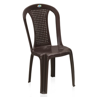 nilkamal brown plastic chair