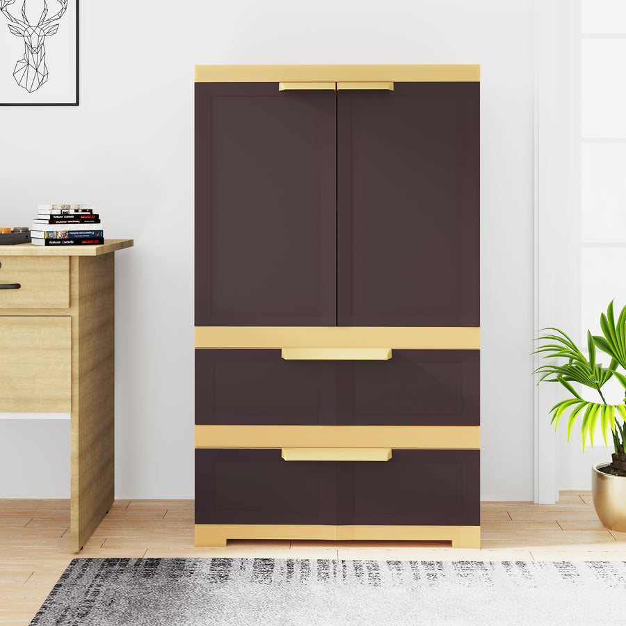 Simple Wardrobes Plastic Storage Cabinet Folding Bedroom Closets