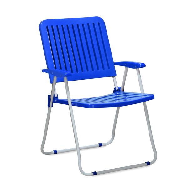 blue lawn chair