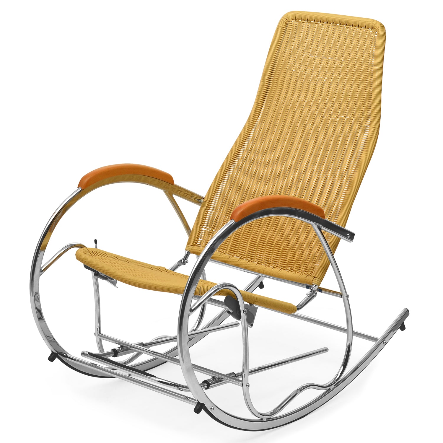 Buy Nilkamal Wegner Metal 1 Seater Rocking Chair Beige Online