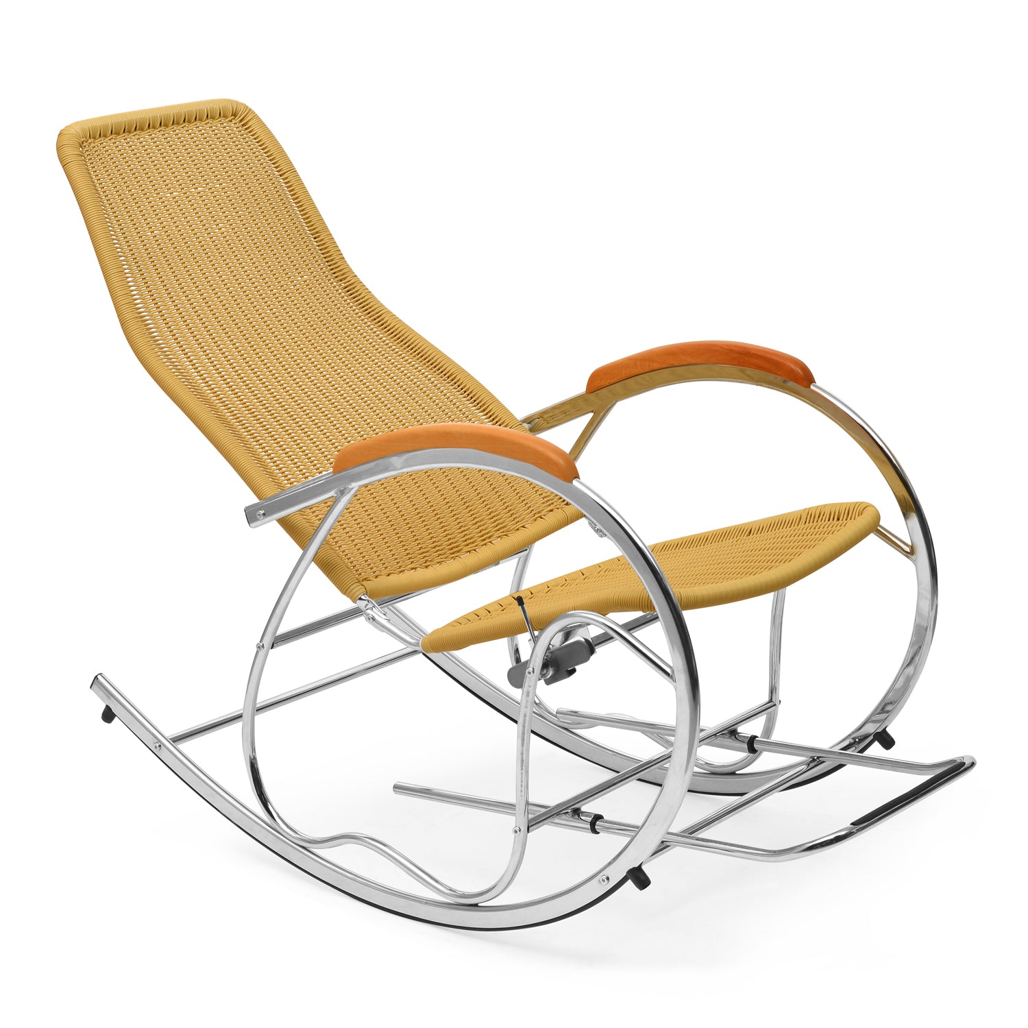 Buy Nilkamal Wegner Metal 1 Seater Rocking Chair Beige Online