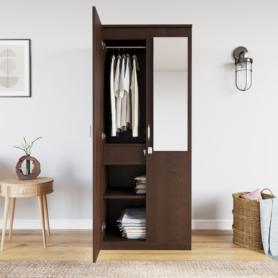 Prime Engineered Wood Dresser with Mirror (Frosty White) - Nilkamal  Furniture