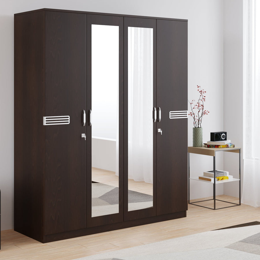 Buy 4 Door Wardrobes Online in India at Best Price - Nilkamal Furniture