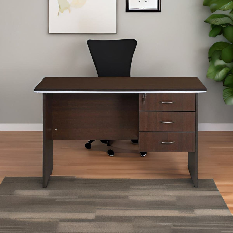 Nilkamal Endura Office Table (Brown) - Nilkamal Furniture