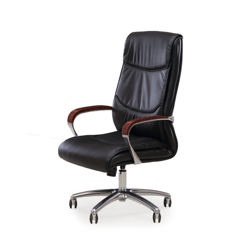 Nilkamal Boss High Back Chair (Black) - Nilkamal Furniture