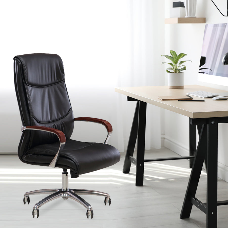 Fina High Profile Executive Mesh Chair, Black – Office Furniture 4