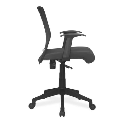 Buy Nilkamal Thames Low Back Fabric Chair (Black) Online - Nilkamal