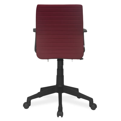 Nilkamal Thames Low Back Fabric Chair (Maroon) - Nilkamal Furniture