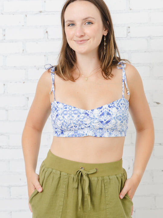 The Brushed Mosaic Crop Top