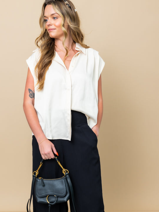 The Lindsay Sleeveless Shirt