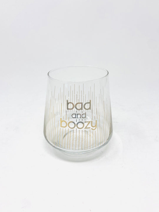 Chic Stemless Wine Glass-Bad and Boozy
