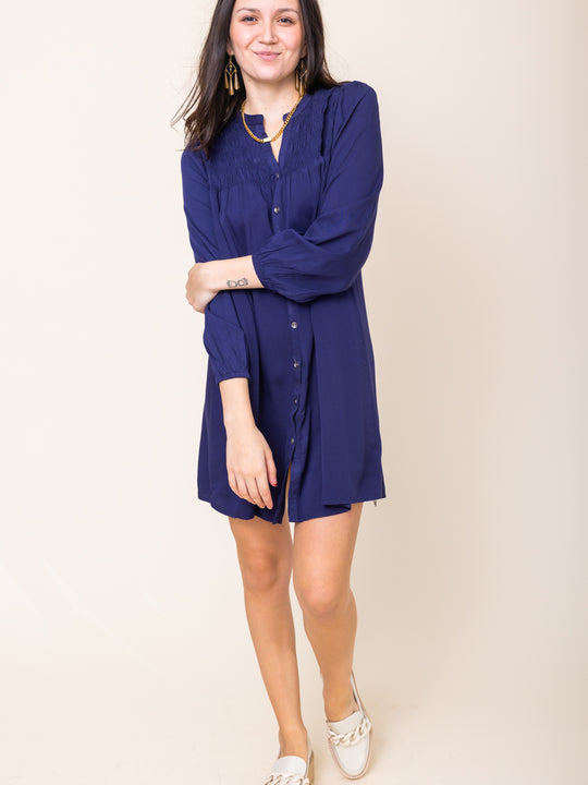 The Zest Cinched Button Down Dress