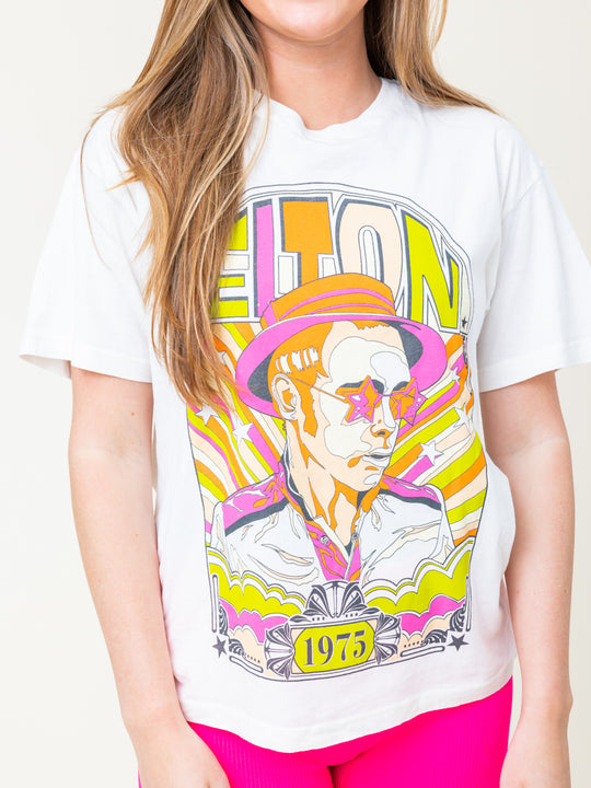 DAYDREAMER Elton John 1975 Boyfriend Tee