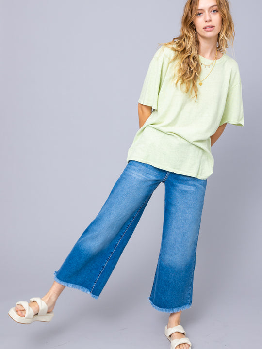 The Carter Wide Leg Crop Jean