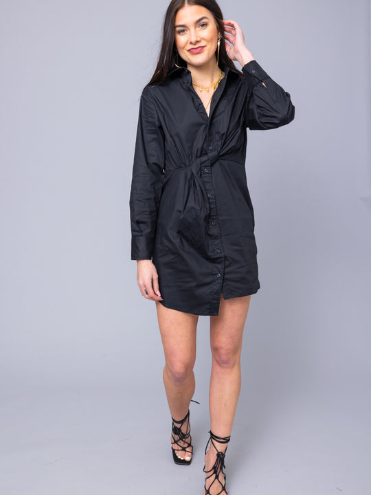 Steve Madden Solid Nadia Shirt Dress