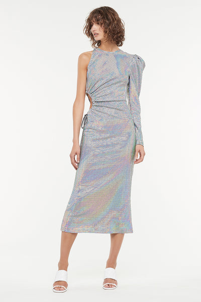 manning cartell silver dress