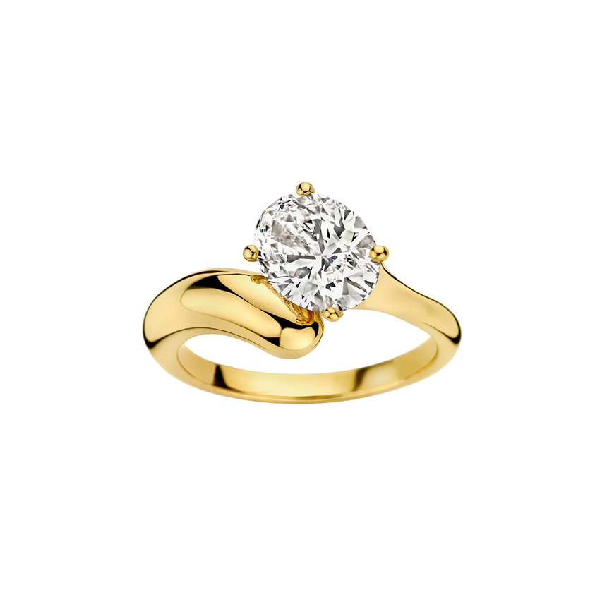 Golda Ring 1.5ct Oval Yellow Gold
